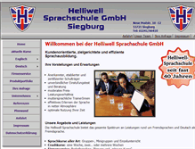 Tablet Screenshot of helliwell-sprachschule.de